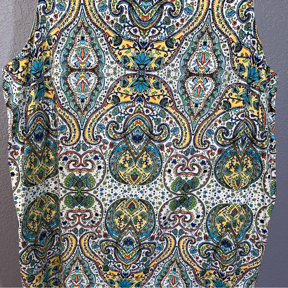 London Times Women's Sleeveless Round Neck Cotton Shift Dress  Size 22W - Picture 6 of 12